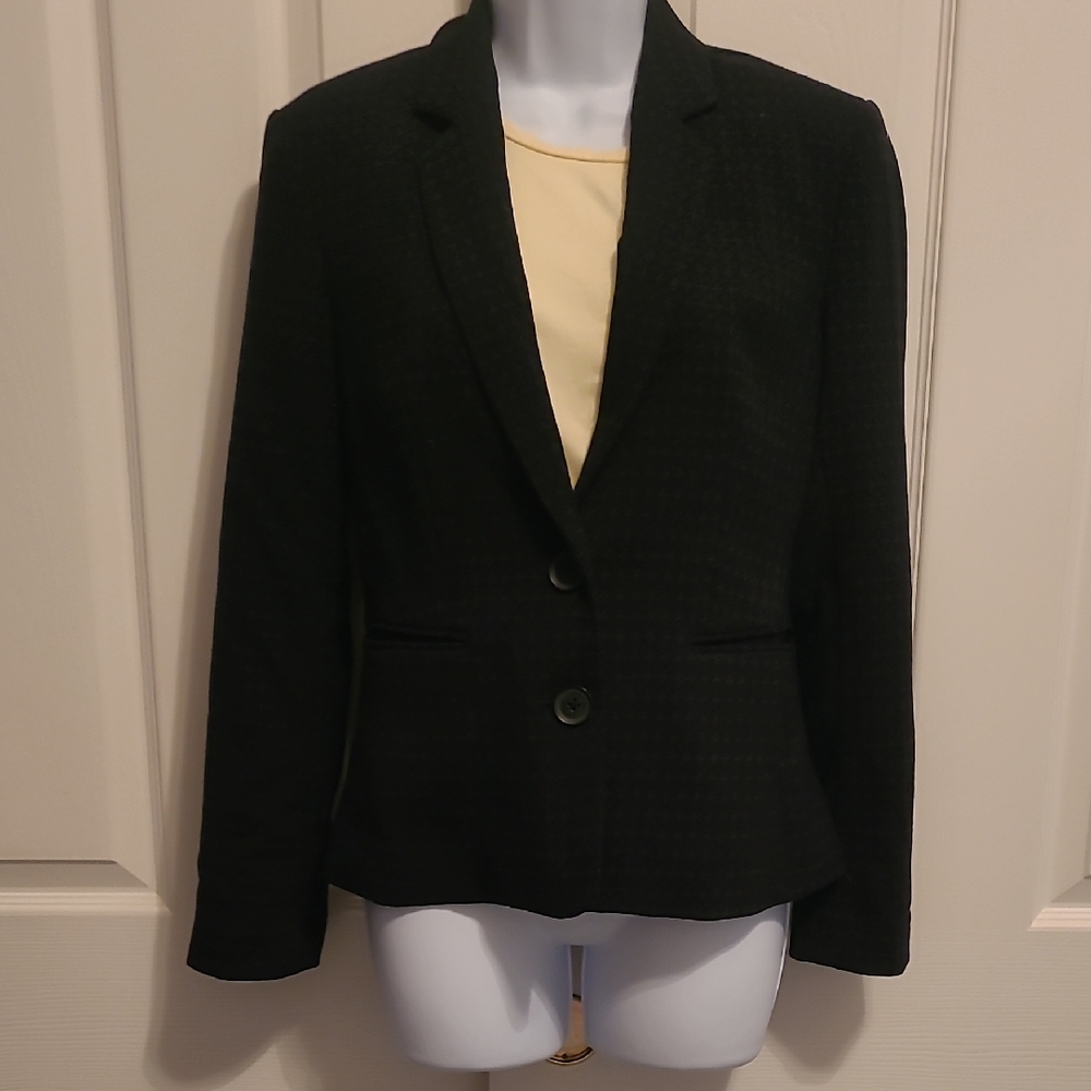 Express NAVY Blue Textured Blazer Size 4